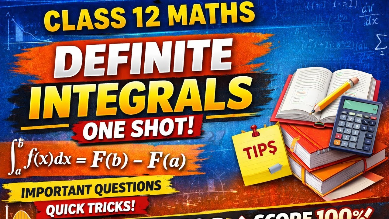 Class 12 Maths Definite Integrals | Full Chapter in One Shot | Boards 2026