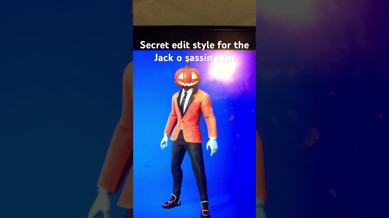 Secret edit style for the Jack o sassin skin in Fortnite!