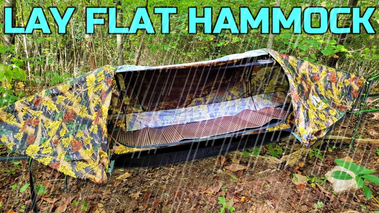 High Winds & Rain  First FLAT LAY Hammock Overnighter | Night Cat Outdoors Hammock