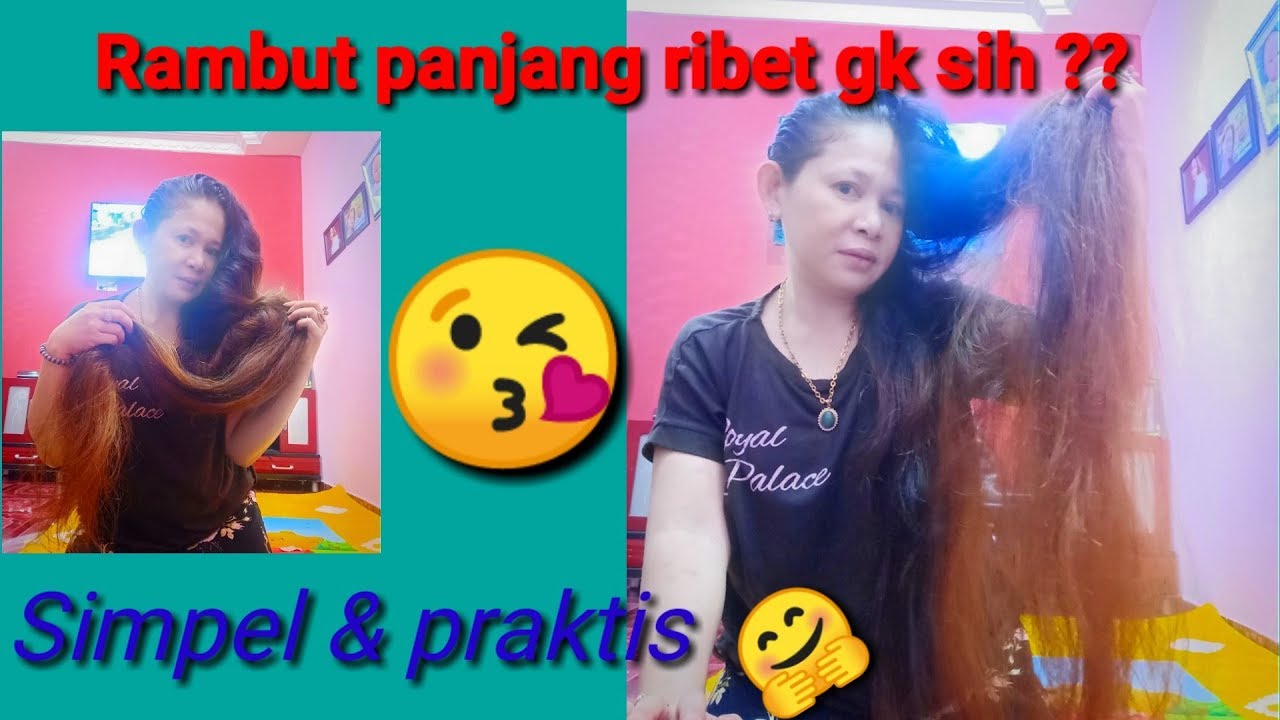 🔴RAMBUT PANJANG WANITA INDONESIA BANGET || LONG HAIR