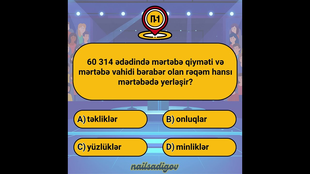 Monitorinq 4-c&uuml; sinif &uuml;zrə n&uuml;munə suallar