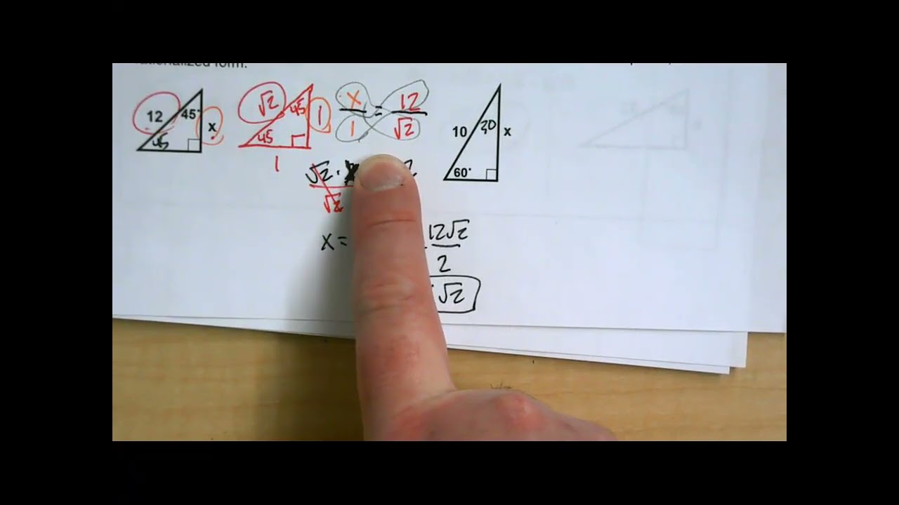 Ch4 Lesson 5: Special Right Triangles