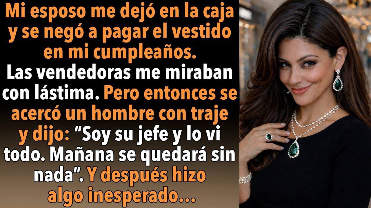 El marido me humilló en la caja, pero su jefe lo vio todo. Y él lo pagó con todo