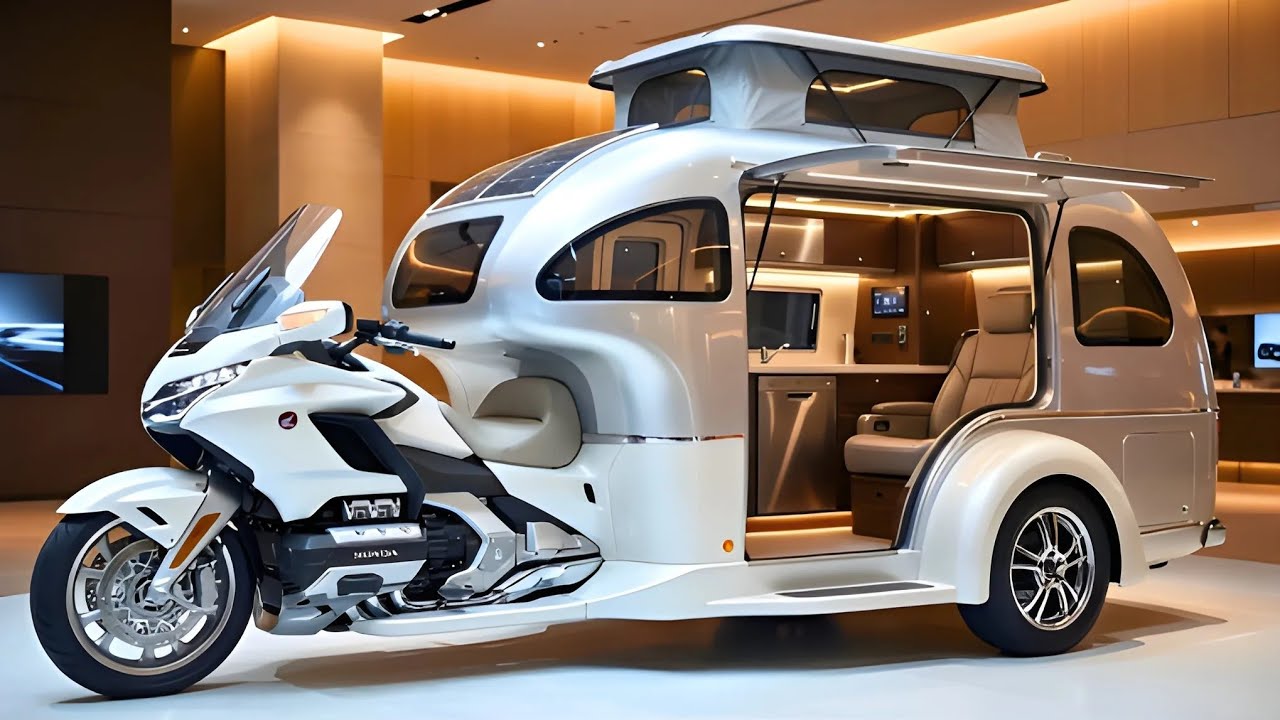 ⚡🏍️ Honda Gold Wing Electric Tricycle Camper 2026 | Luxury Touring EV Trike 🚐✨