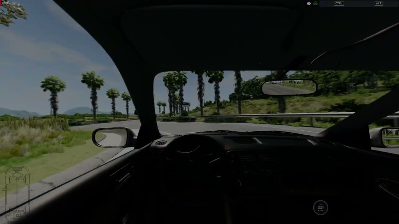 Honda Civic MK6 in italia (Beamng.drive) Logitech G29 + 5-SPEED (con frizione)