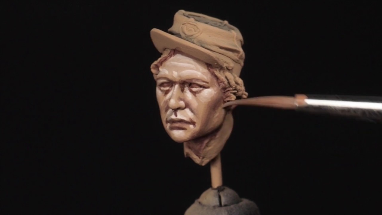 PAINTING A FACE IN 75 mm  PART 1  CREATING A SKETCH  OF HIGHLIGHTS AND SHADOWS