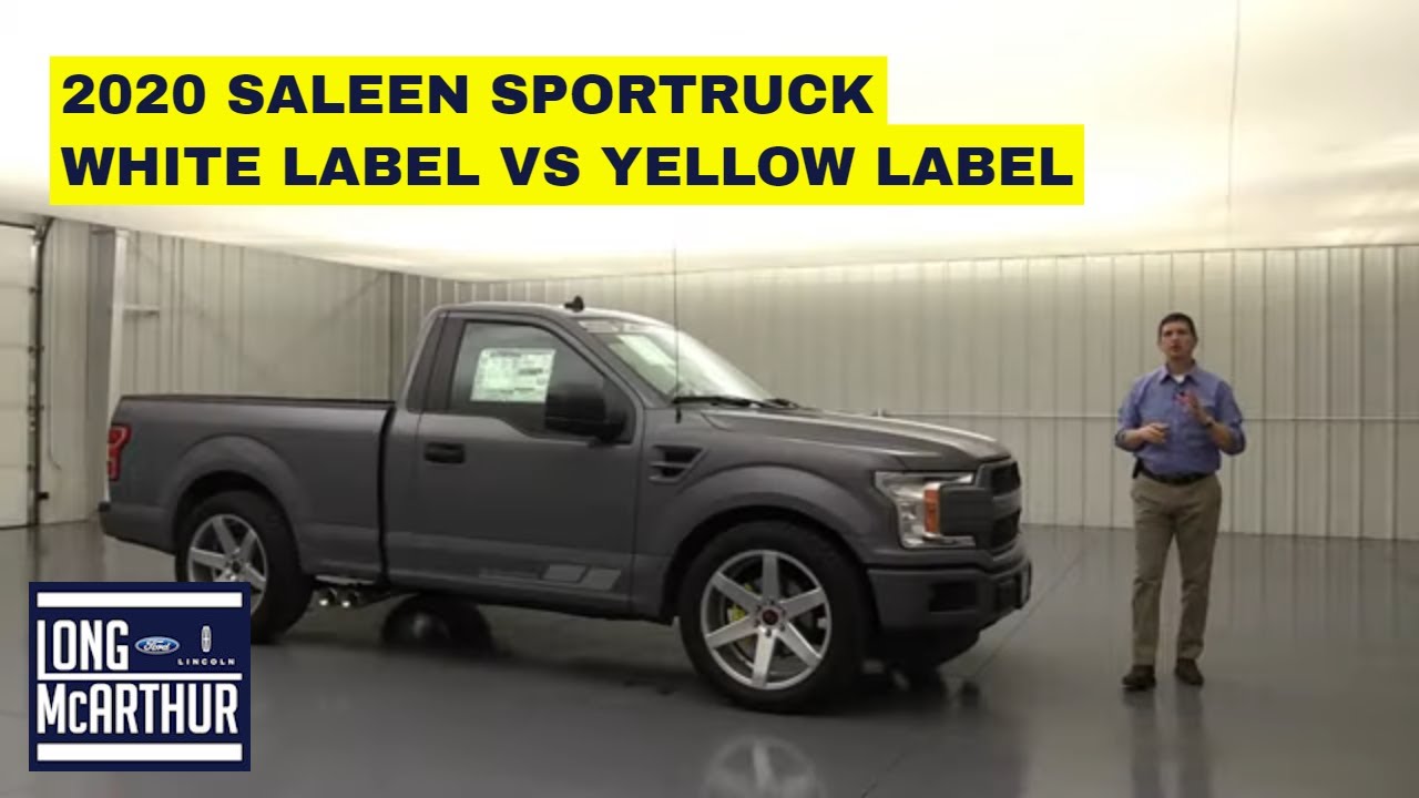 2020 SALEEN SPORTRUCK WHITE LABEL VS YELLOW LABEL - Ford F-150 Lightning