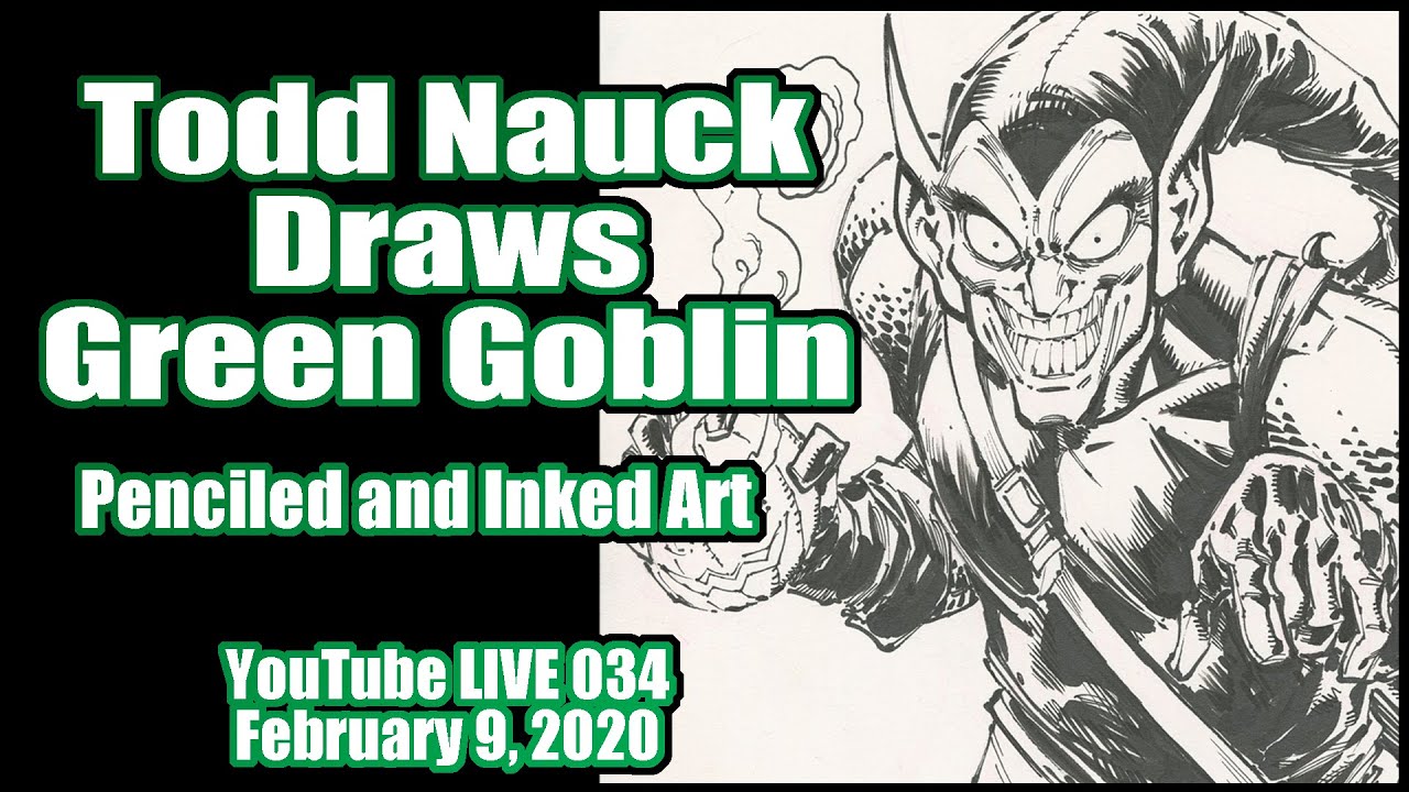 Drawing Green Goblin: Todd Nauck Art Livestream 034