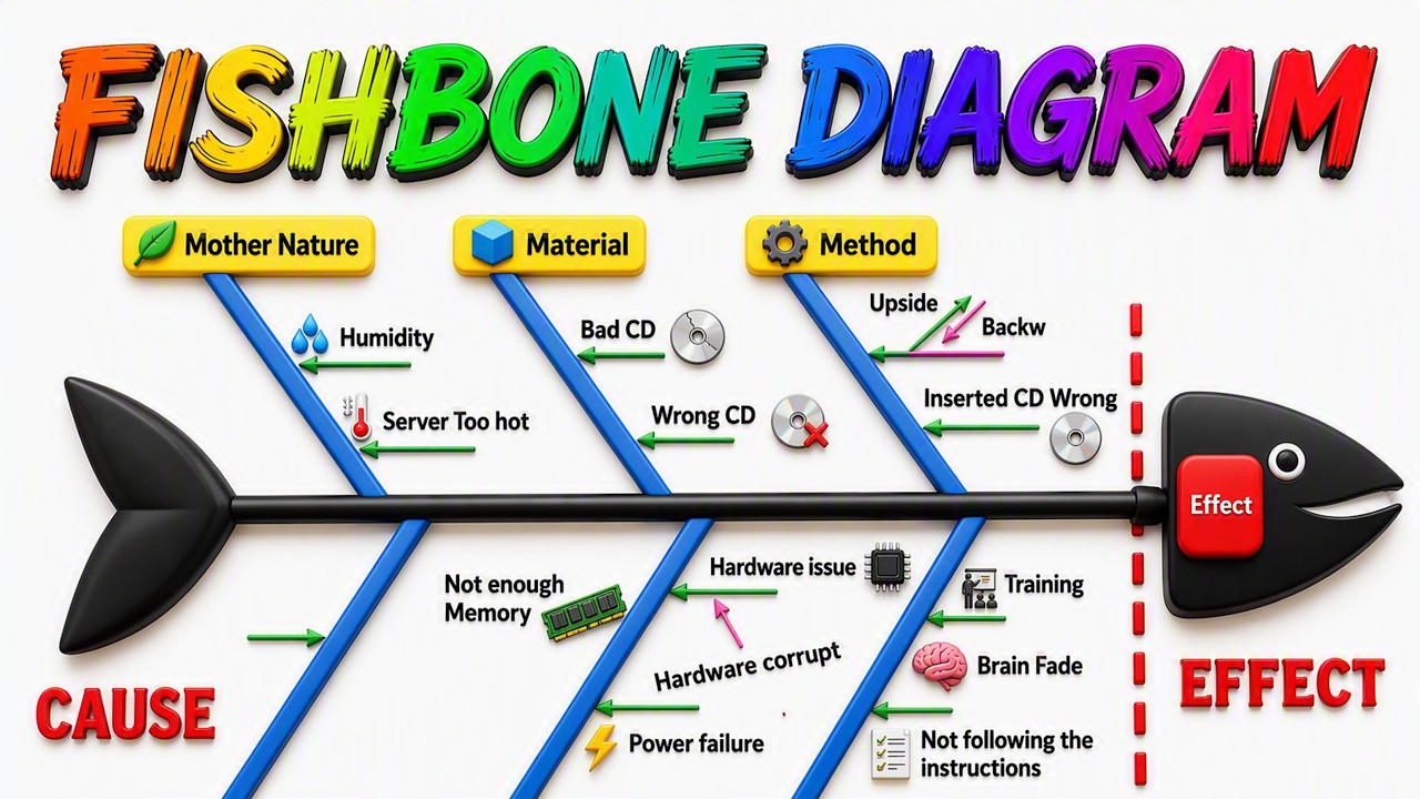 What is Fishbone Diagram ? How to construct Fishbone 🐟 or ISHIKAWA or Cause & Effect diagram ?