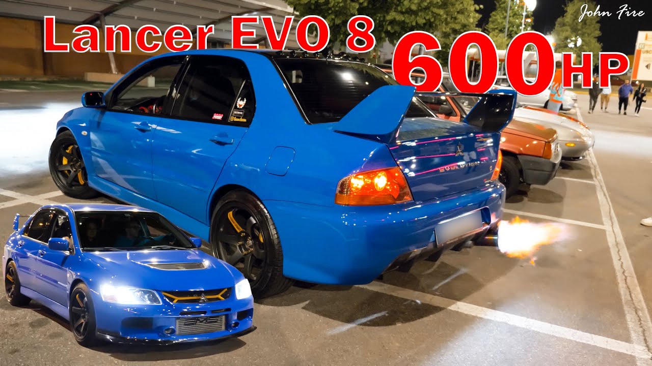 Lancer Evo 8 - 600 л.с. Launch Control, Anti Lag и ЗВУКИ