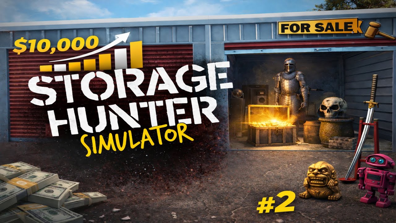 $10,000 Storage Unit Jackpot 😱 | Hidden Treasure Found! | Storage Hunter Simulator Part 2 |
