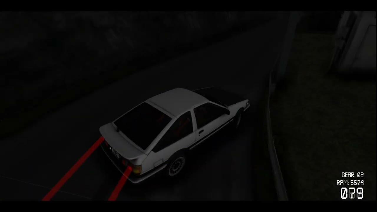 Shomaru Pass AE86 Levin  INITIAL D - MTA