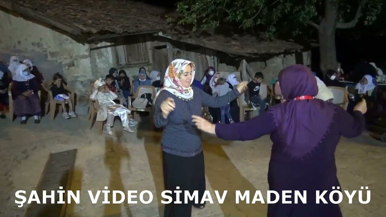 Kütahya Simav Maden Köyü Okan Martı Ayşe Dursunun  sünnet düğünü kaşık oyunları yöresel adetler