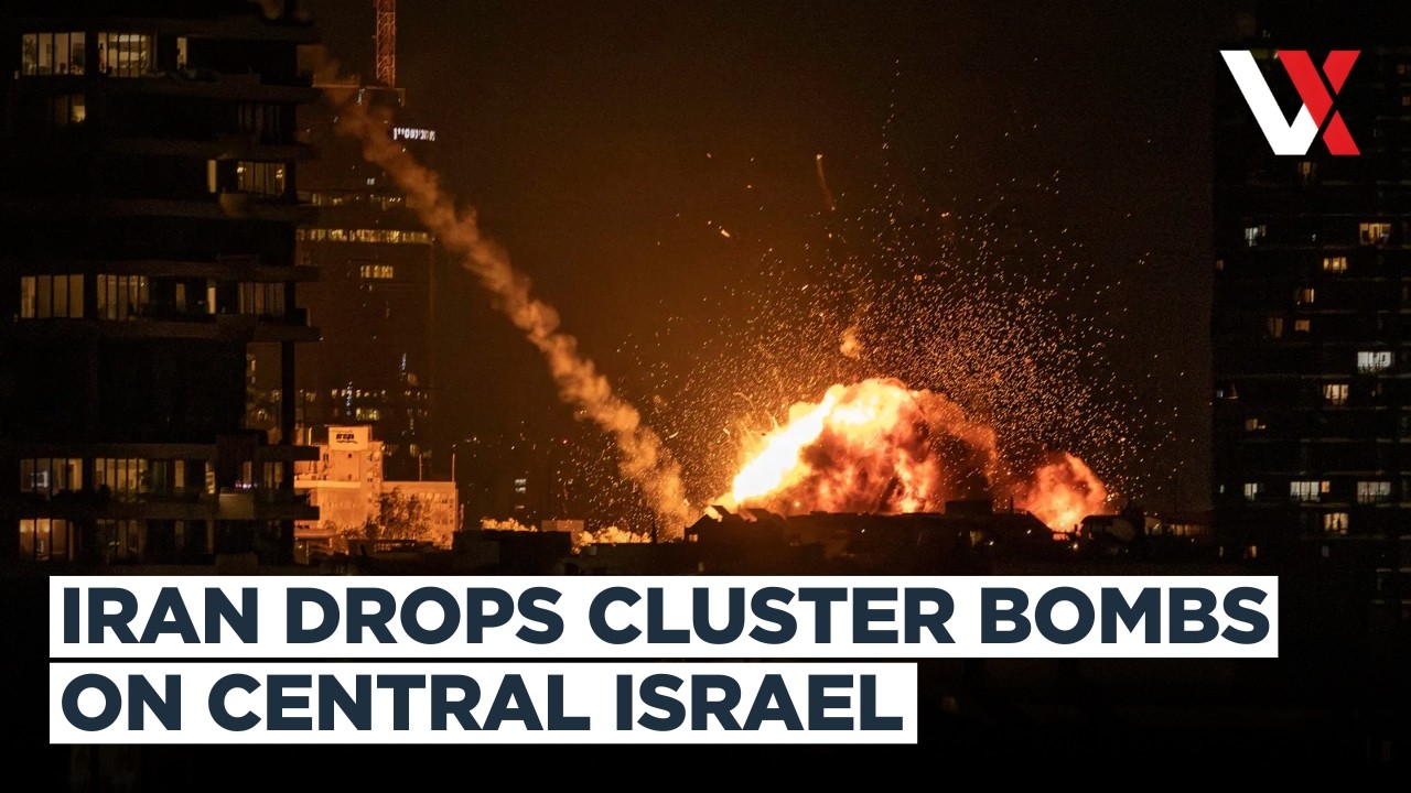 Iran Fires Cluster Warhead Missiles At Central Israel, Raining Submunitions On Ramat Gan | VERTEX