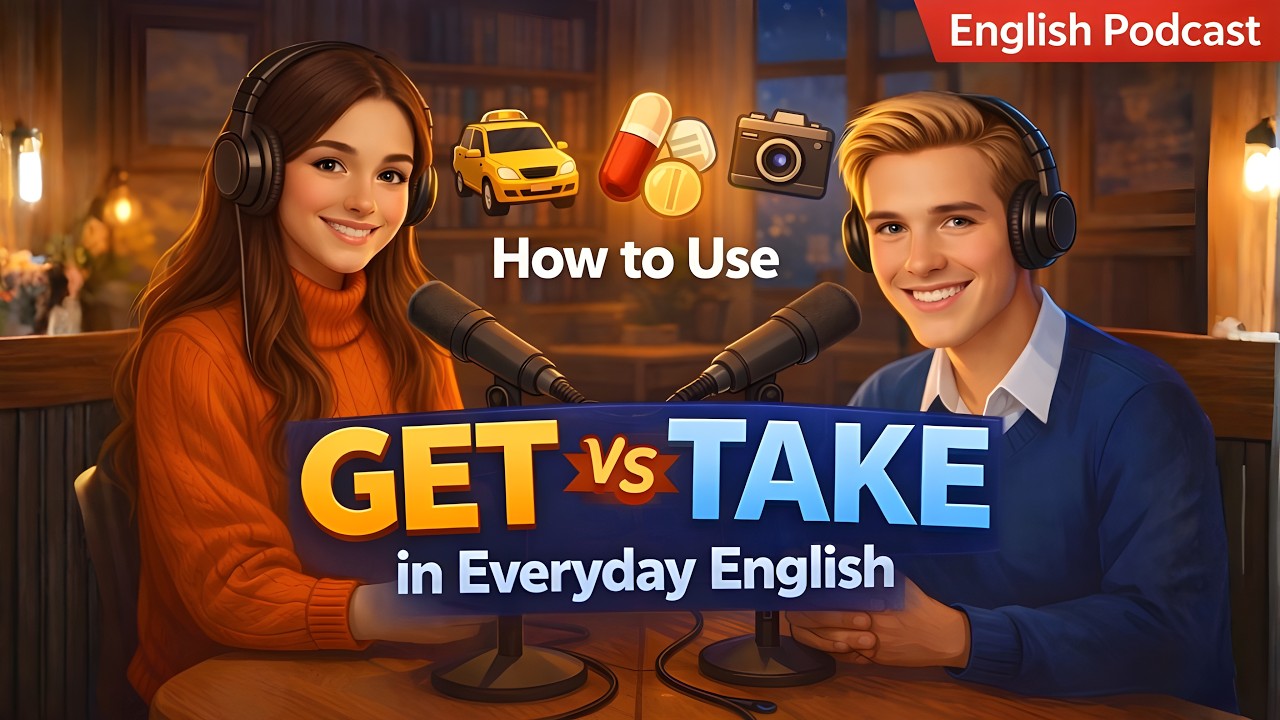 How to Use GET and TAKE in Everyday English | English Podcast for Beginners