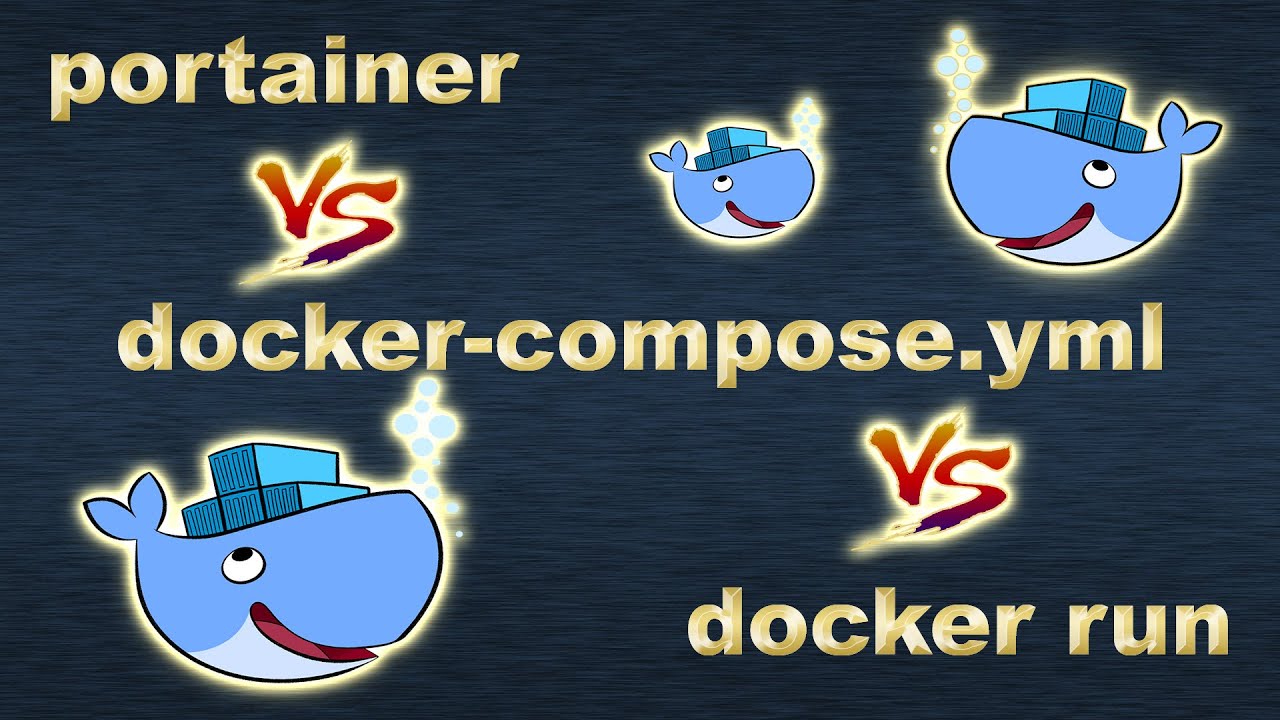 Portainer vs Docker Compose vs Docker run ( same Jellyfin application deployed 3 different ways ! )