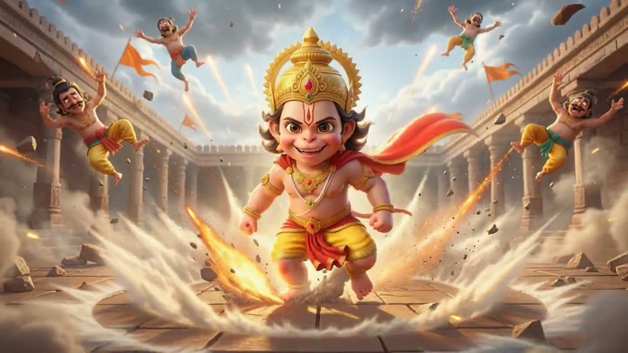 Captain Hanuman Telugu Song | Super Hero Hanumanudu | Kids Action Song | Allari Junior