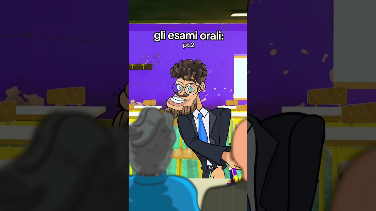 ESAMI ORALI PT.2🤠#maleduclasse #maturit&agrave; #esami #cartoneanimato