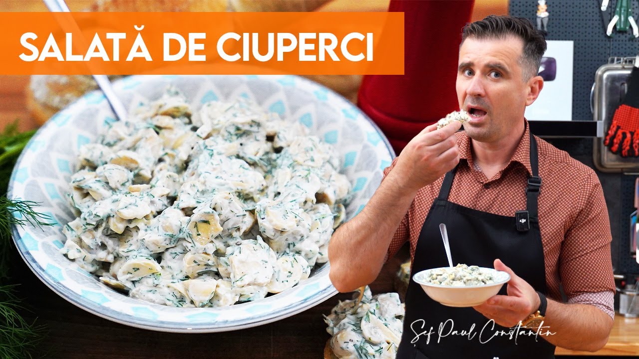 😋Tu știai rețeta asta? Salată Cu Ciuperci, Maioneză Și Usturoi - Super Simplă 🍄 Șef Paul Constantin