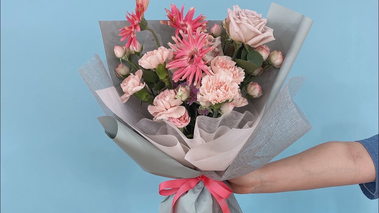 Flowerlesson bouquetwrapping