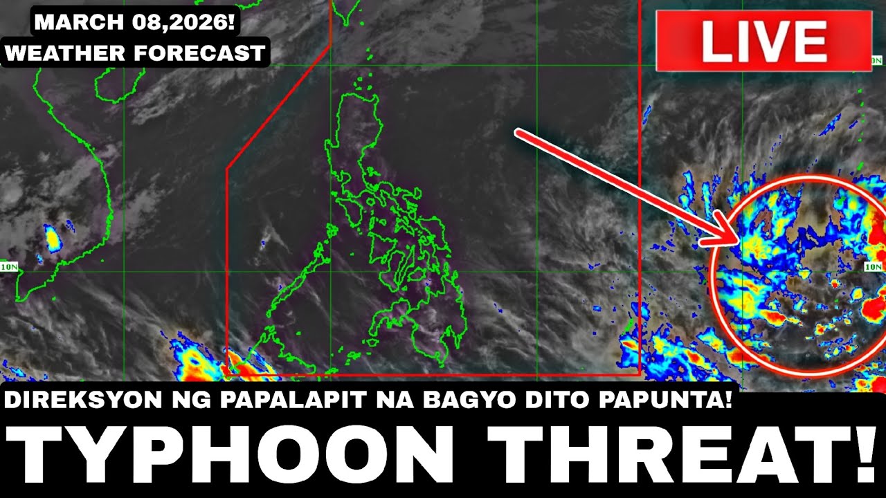 MARCH 08,2026! Typhoon Alert! PANIBAGONG LOW PRESSURE AREA Palapit NG Palapit sa VISAYAS AT MINDANAO