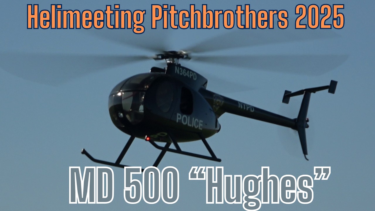 RC ELECTRIC DRIVEN MD 500 HUGHES (Helitreffen Pitch Brothers 2025)
