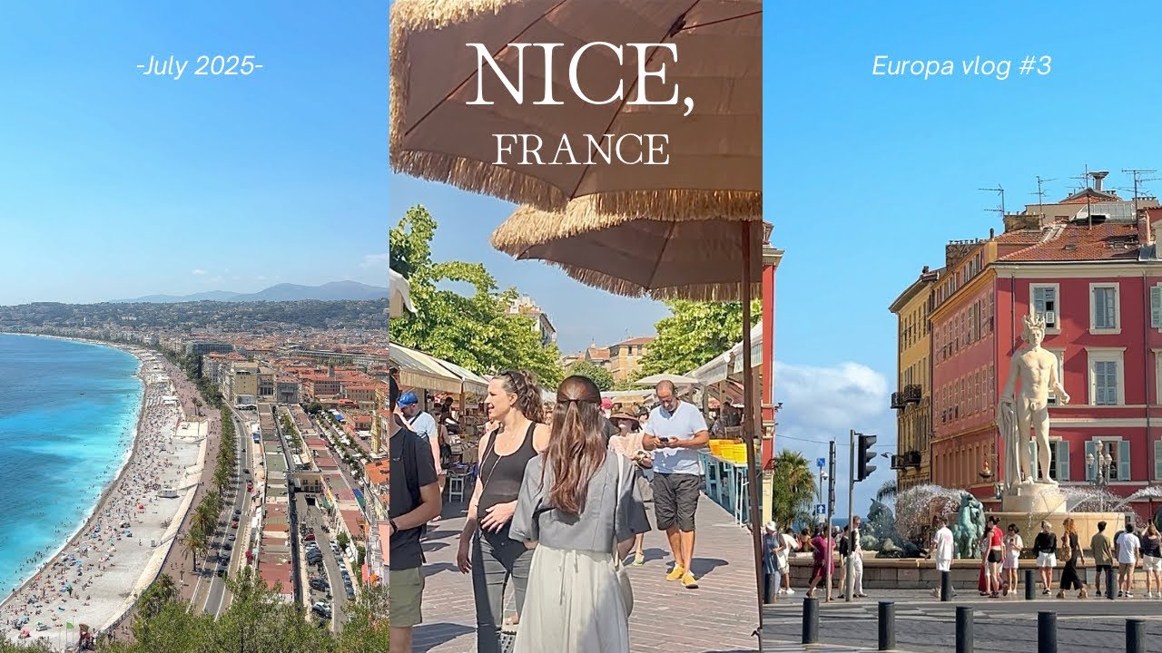 【ニースvlog】南フランスの海辺の街で過ごす ˖°🇫🇷｜旧市街のマルシェから始まる1日⌇🧺🕊️