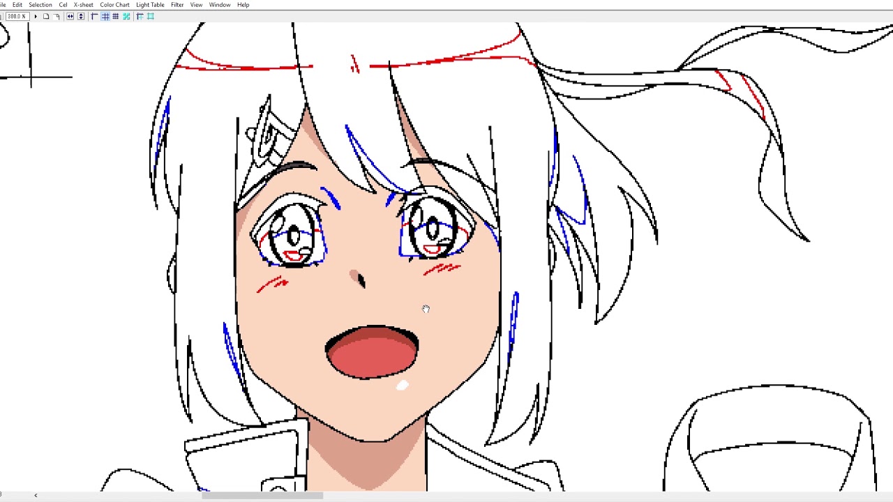 RETAS STUDIO PaintMan   Coloring Design Character Part 1