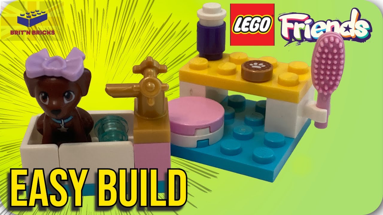 Как собрать набор LEGO Friends 561909-1 (Инструкция по сборке салона для щенков)