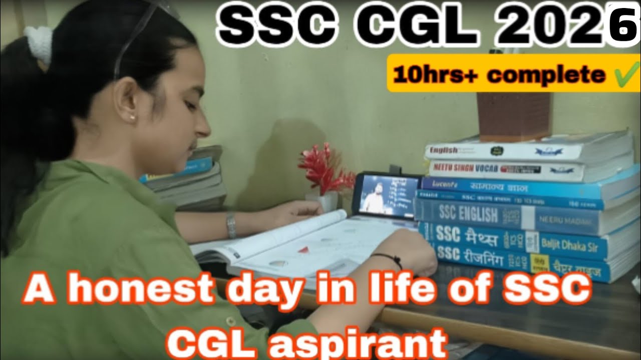 1/75 days✅ Challenge 💯SSC CGL 2026 🎯📚10 hrs study routine | beginner #ssccgl2025 #ssc #sscchsl