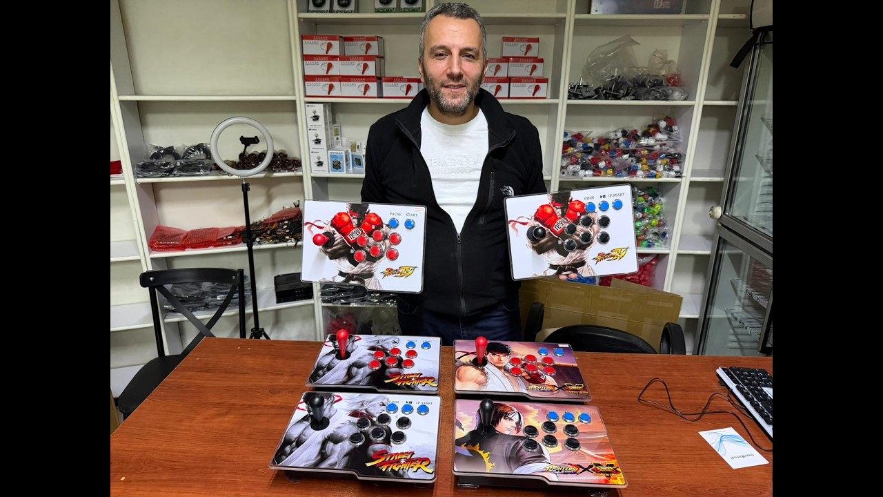 2 Parça Led Işıklı TV BAĞLANAN 12000 OYUNLU ATARİ  #streetfighter #fightcade #mortalkombat #tekken