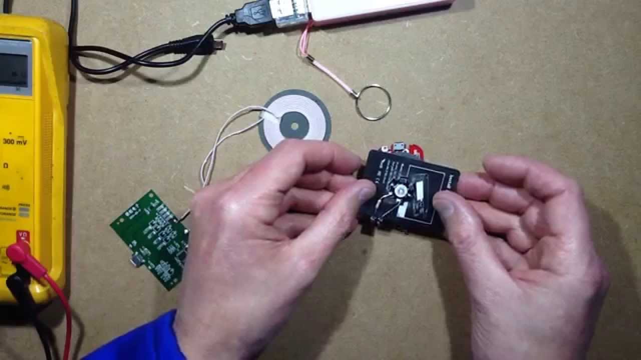Playing about with a couple of QI inductive chargers and receiver.