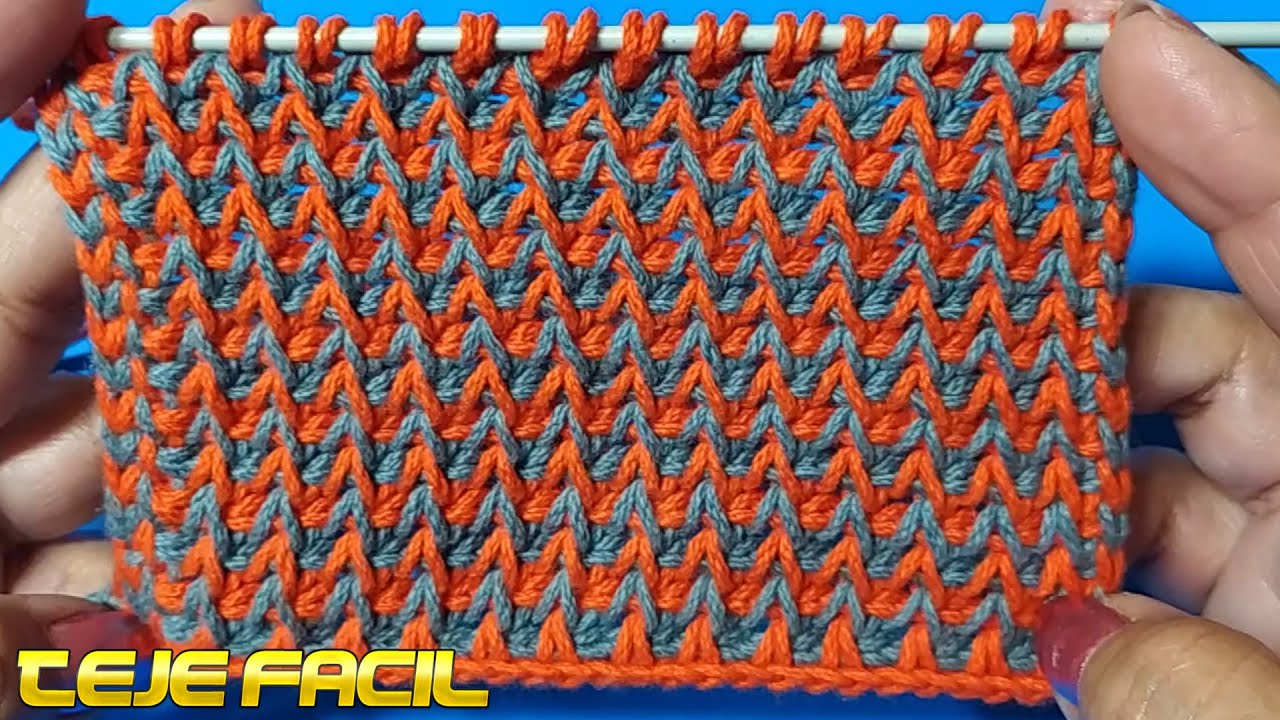 COMO TEJER FÁCIL PUNTADA TUNECINO TUTORIAL CORTO