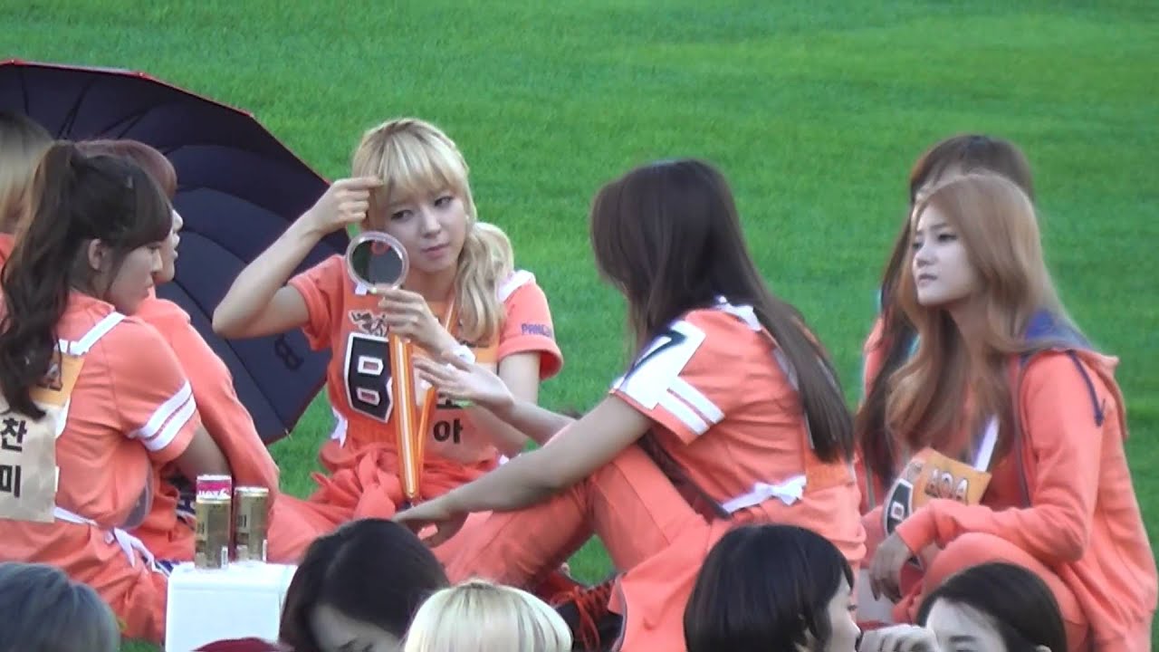 130903 MBC Idol Athletics AOA Yuna & Seolhyun Focus