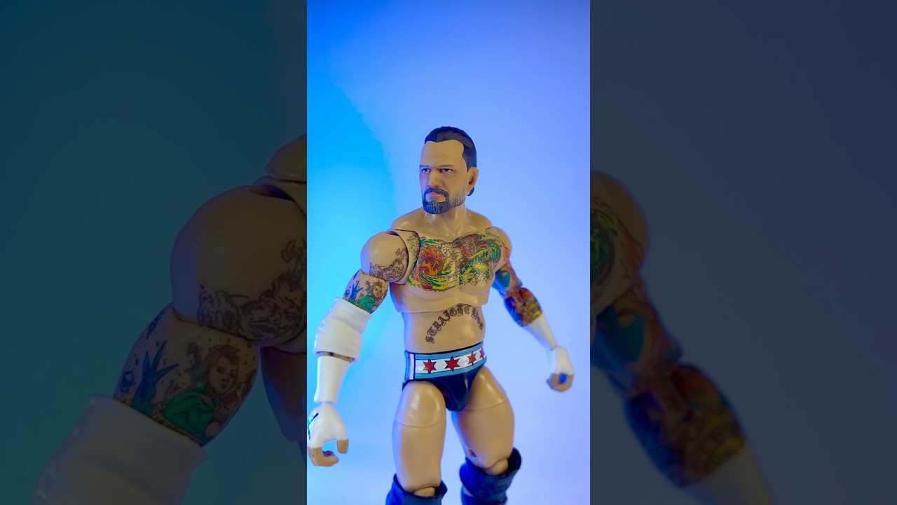 Updated Cm Punk Mattel WWE action figure head
