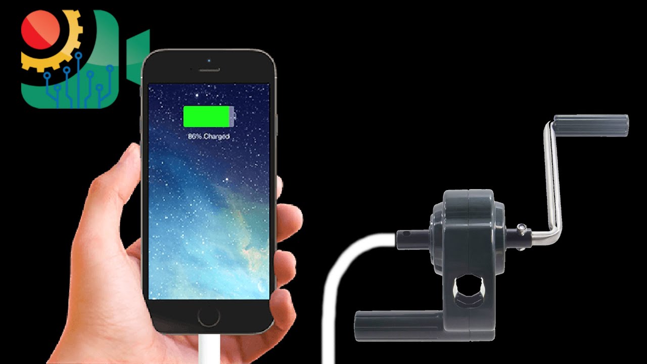 Hand-crank phone charger in 5 minutes!