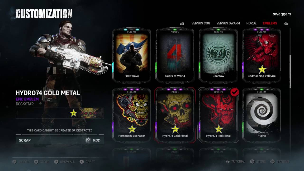 Gears of War 4 - How to Unlock the 5 Rockstar Lancer Skins!