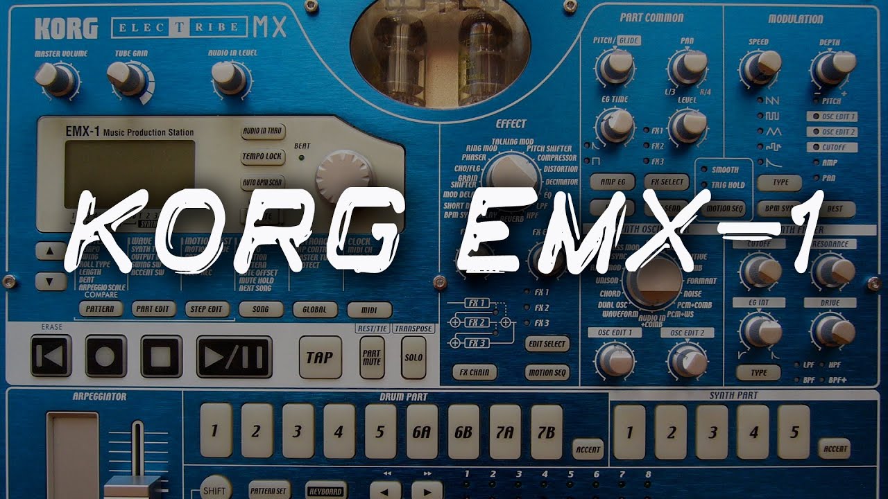 Playing with presets on my Korg EMX-1 | Electribe MX synth from 2003