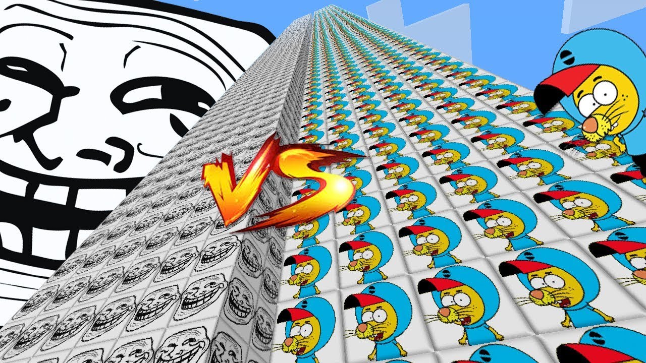 TROLL VS KRAL ŞAKİR KULE ŞANS BLOKLARI - Minecraft