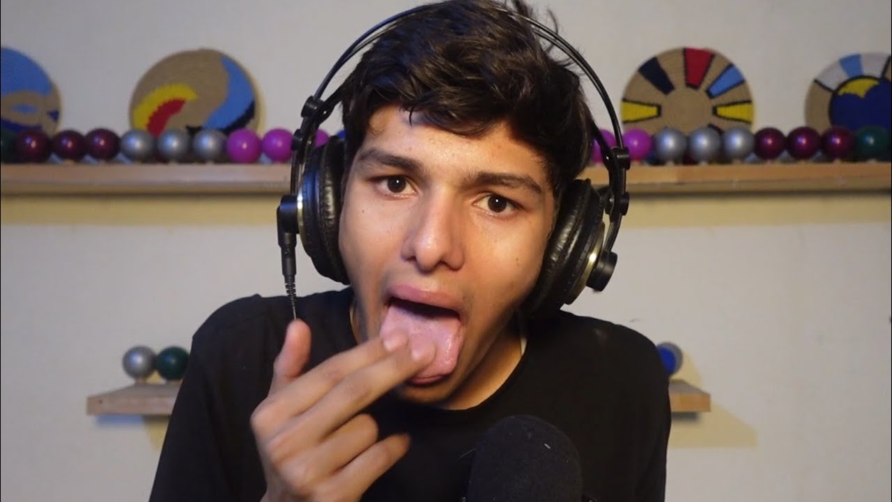 ASMR SPIT PAINTING & PURE MOUTH SOUNDS  FAST