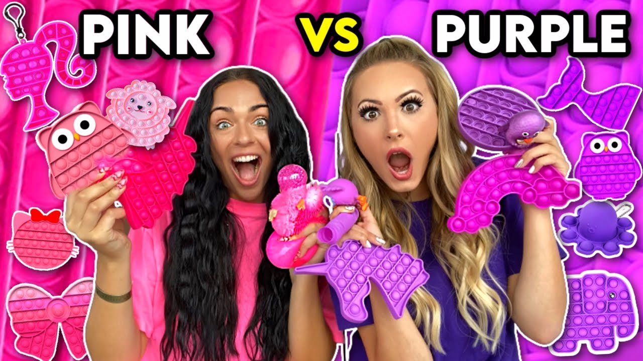 PURPLE vs PINK Fidget Shopping with PurpleStars02!!! *anything you can carry, ill buy*