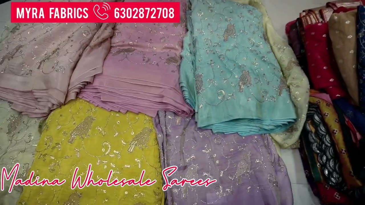 Madina Wholesale మీటర్  30 Rs కె  అతి చవకైన ధరల్లో అత్యంత భారీ ఫాబ్రిక్స్ అన్ని అవసరాలకుyra textiles