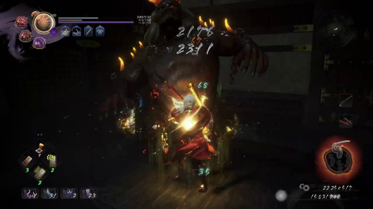 Nioh 2 - Red Demon Fire Tonfa Build