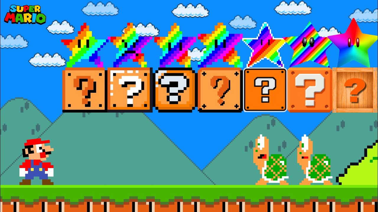 Super Mario Bros., but Rainbow Star are Custom...