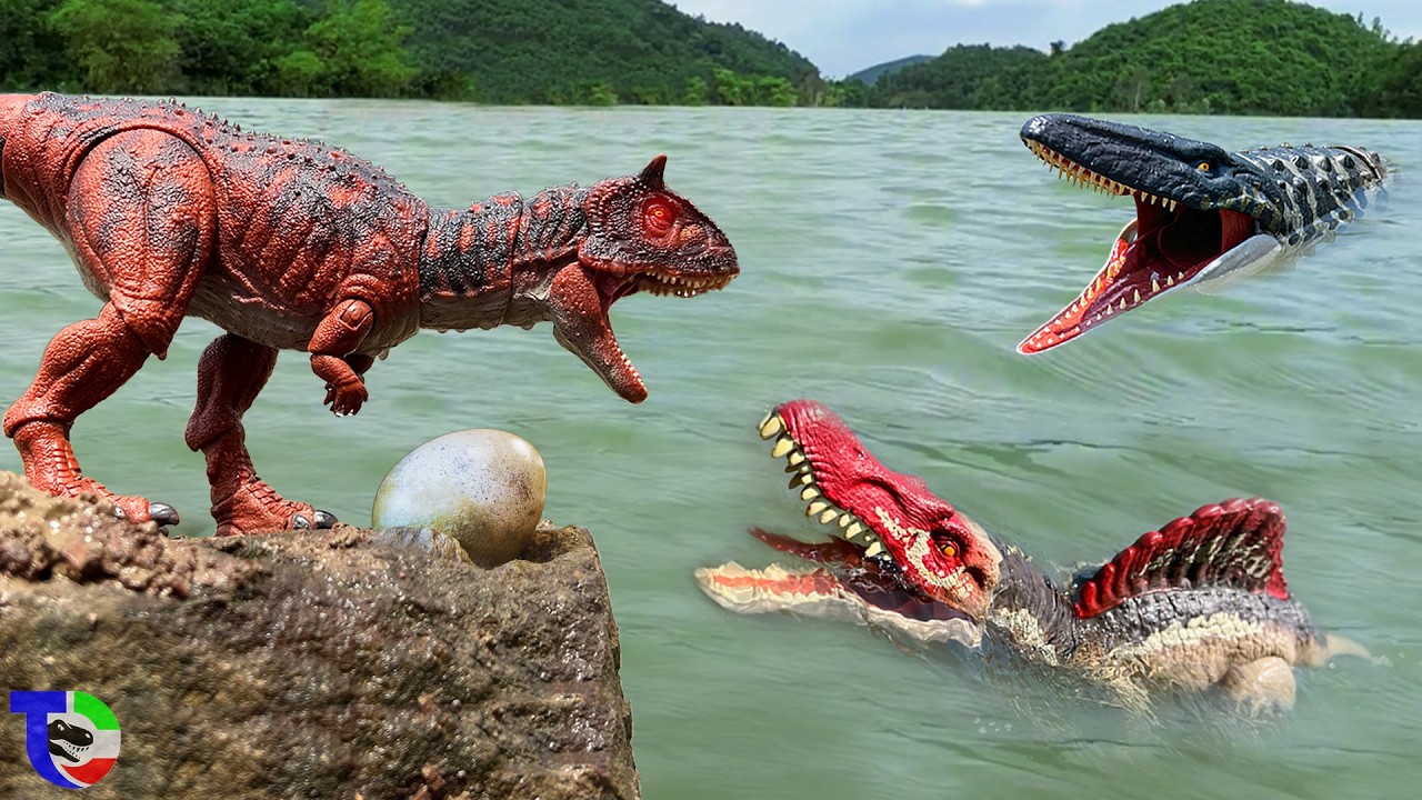 Wow Dinozaur! SPINOSAURUUS kontra KARNOTAURUS kontra INDOMINUS REX | Test mocy dinozaura &ndash; część 1