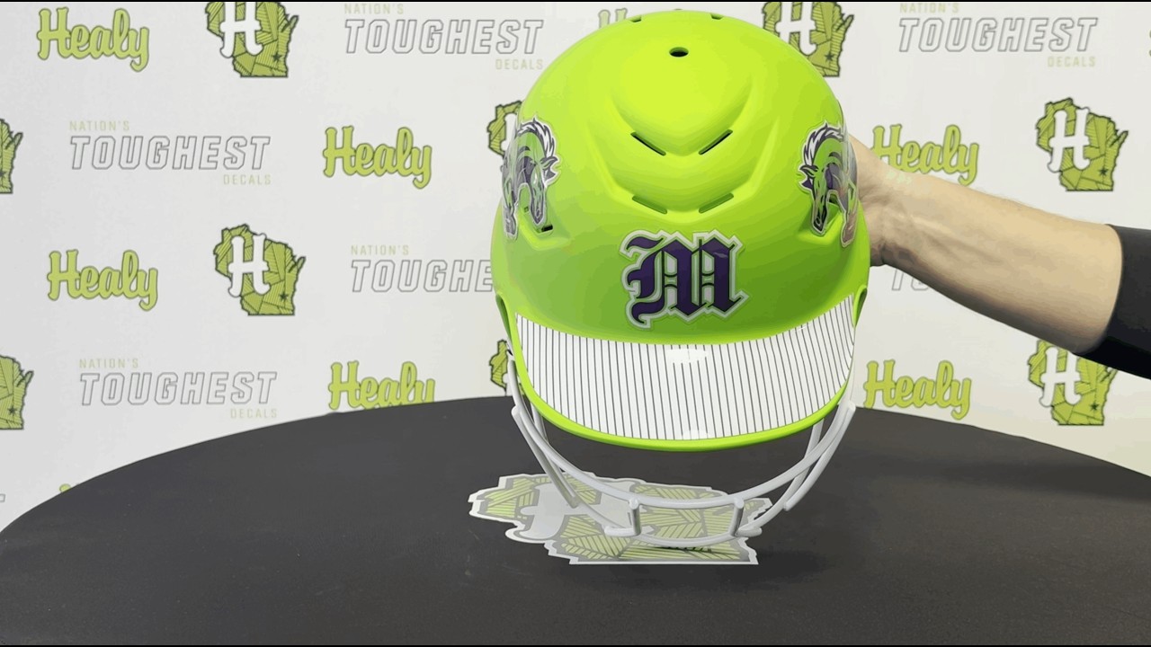 How to Apply Softball Helmet Visor Decals | Step-by-Step Application Guide