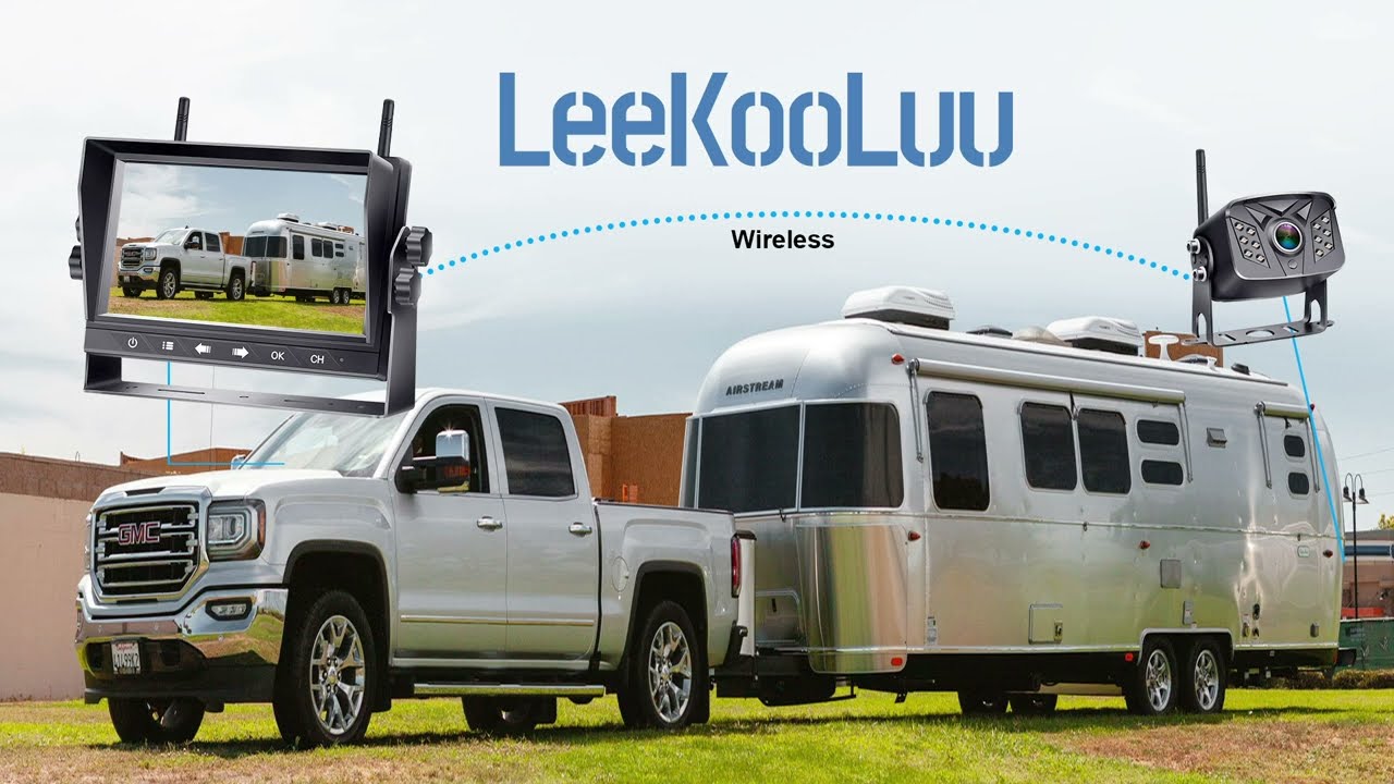 LeeKooLuu LK7 RV Backup Camera Wireless 7'' Monitor System Installation tutorial