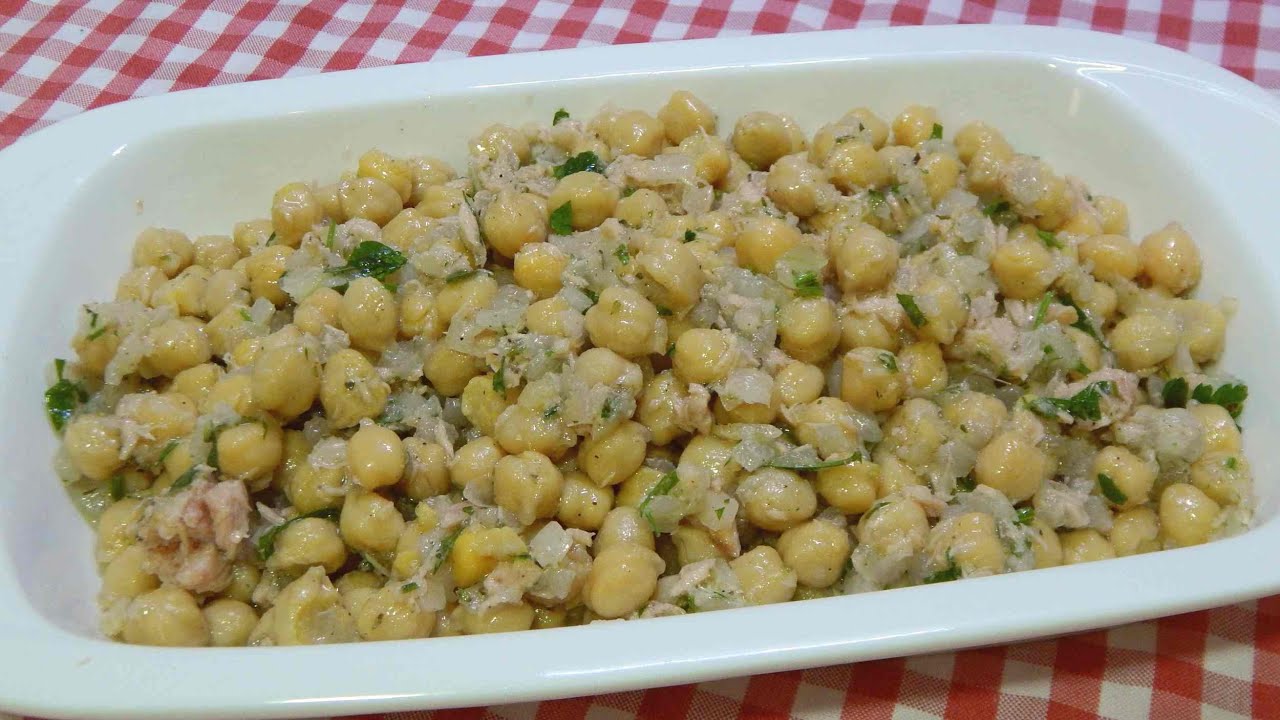 Cómo hacer garbanzos aliñados receta fácil, rápida y económica