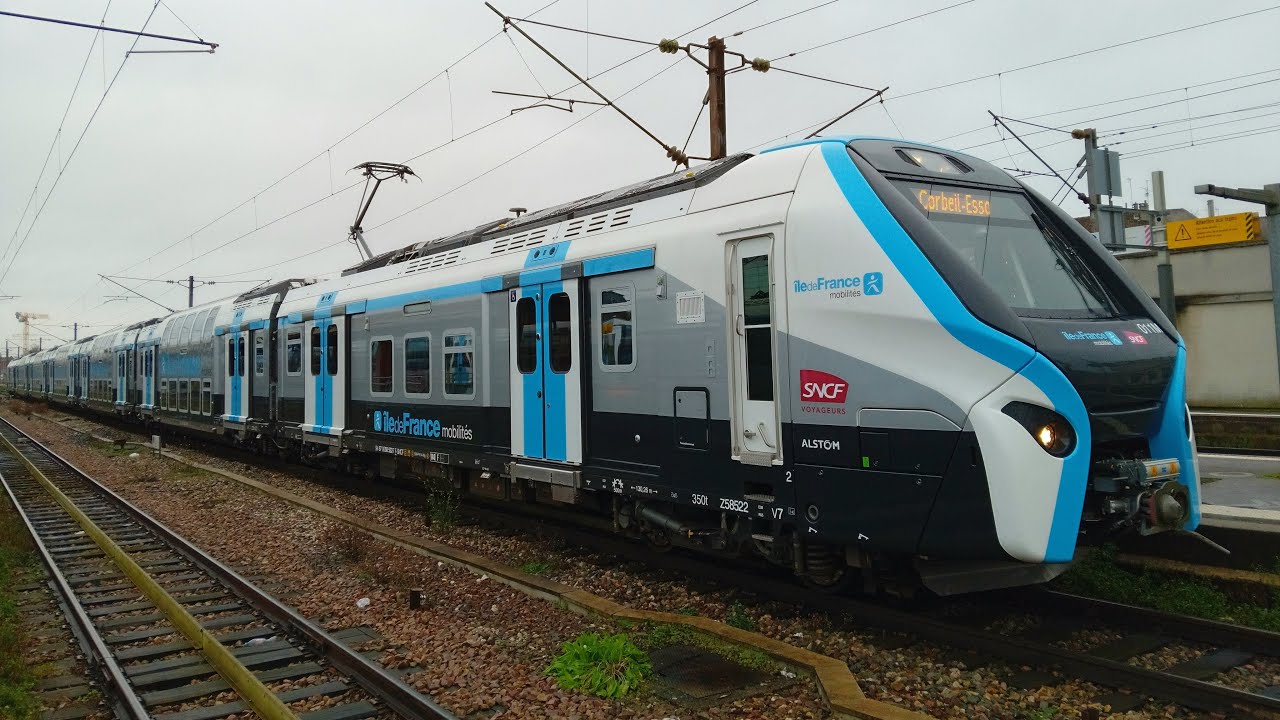 [INAUGURATION !] RER🟩Ligne D🟩🚅RER NG IDFM (Z 58500) : Creil (Oise)➡️Corbeil-Essonnes