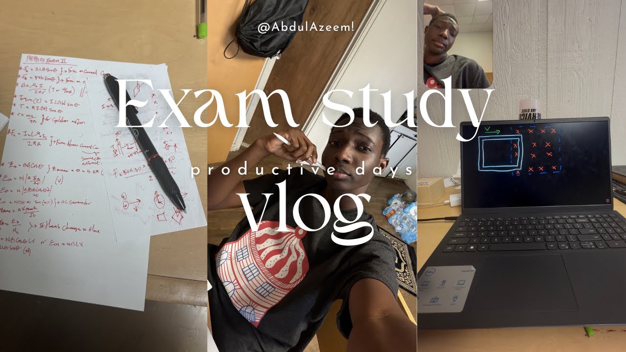 Study Vlog || Physics Exam Incoming, am I cooked🫣? || Productive Day in My Life.